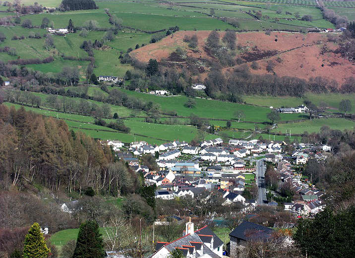 Village from the hills